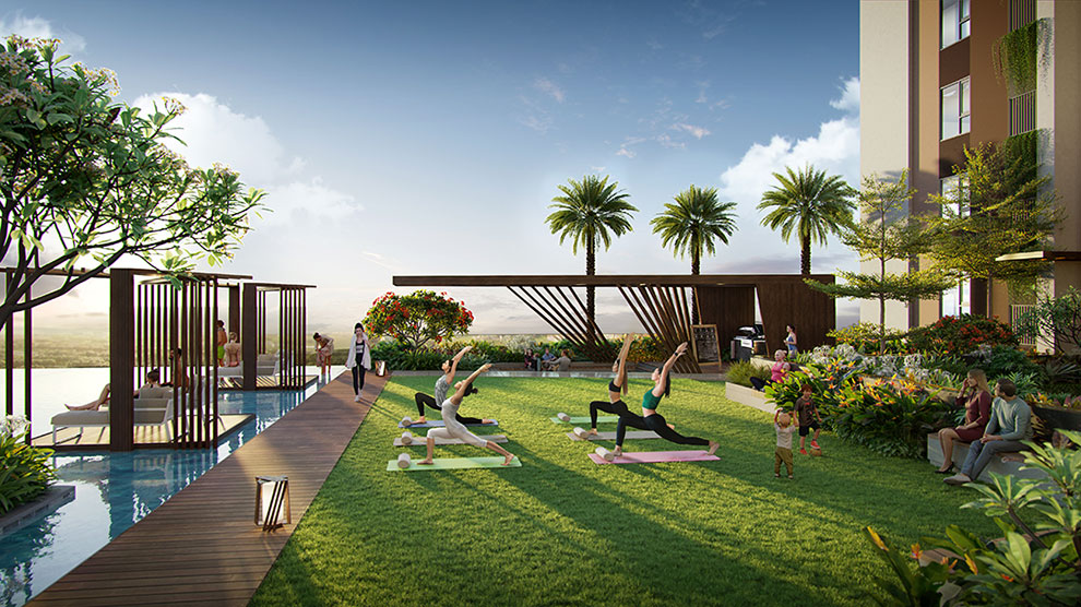 sân tập yoga dự án picity sky park