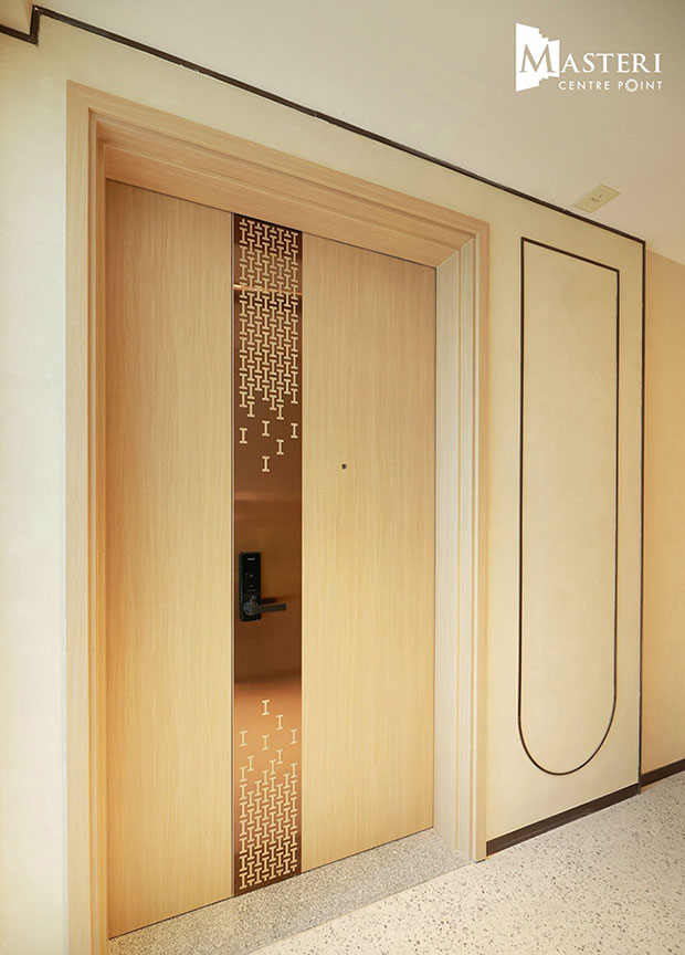cửa chính căn hộ masteri centre point
