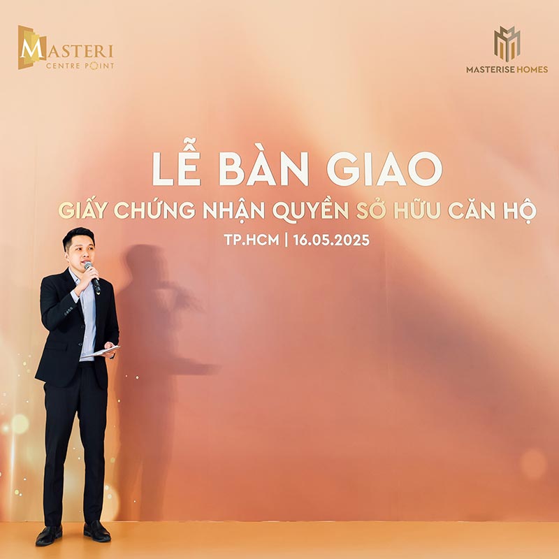lễ bàn giao sổ hồng masteri centre point quận 9