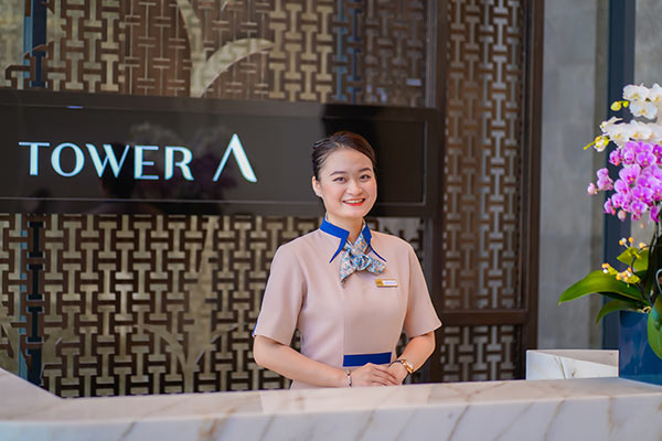 lễ tân căn hộ masteri centre point