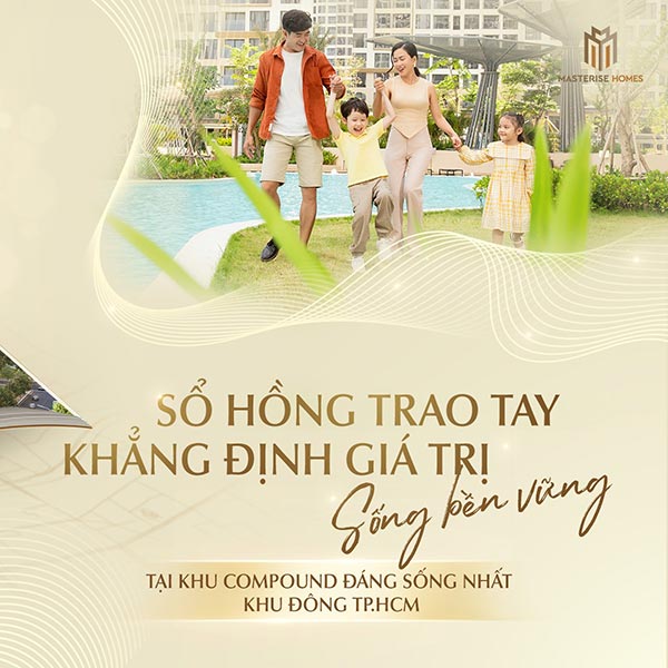 sổ hồng trao tay khẳng định giá trị masteri centre point