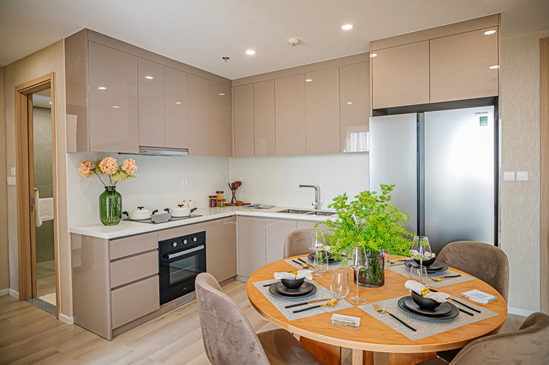 thiết kế bếp căn hộ masteri centre point